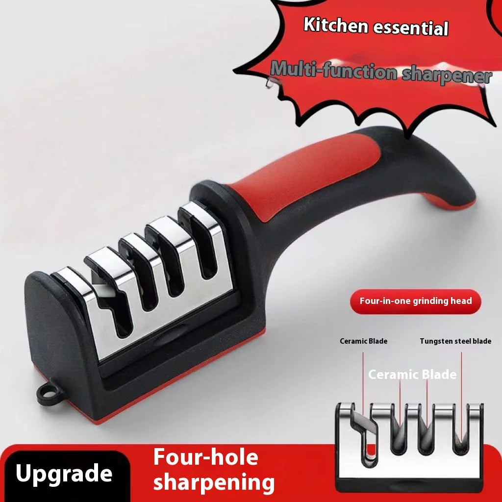 4 Stage Manual Knife Sharpener for Steel and Ceramic Knives