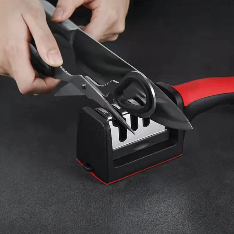 3 Stage Manual Knife Sharpener for Steel and Ceramic Knives