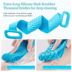 Gentle Silicone Body Scrubber Belt for a Spa-Like Clean