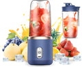 Portable Blender Electric Juicers Fruit Mixers USB Rechargeable Smoothie Mini Personal Juicer 6 Blades 3Gears With 1500 Mah Rechargeable Battery-Smoothie Blender