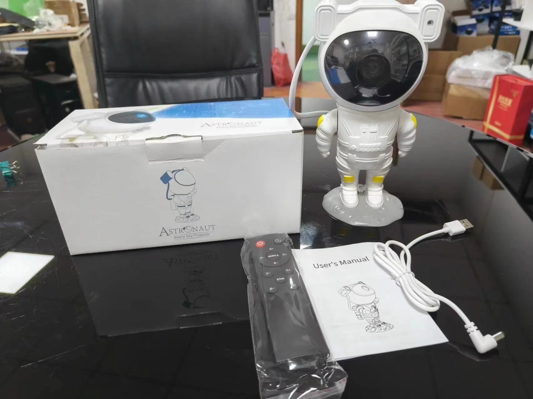 360° Astronaut Star Projector Night Light for Kids Bedroom