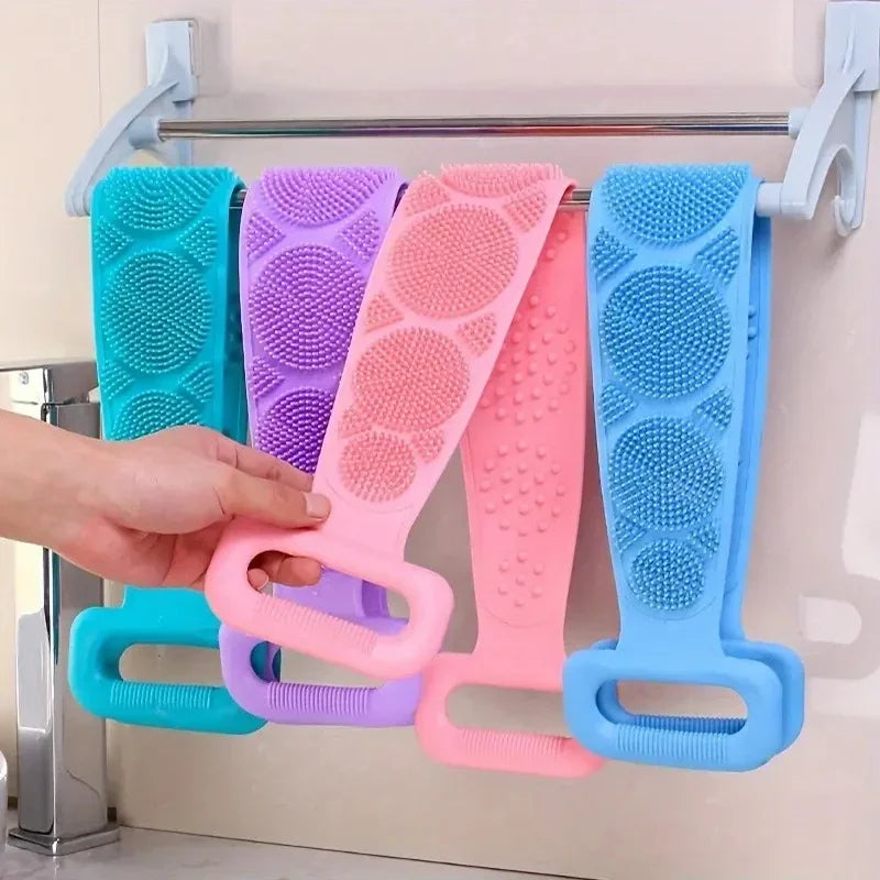 Gentle Silicone Body Scrubber Belt for a Spa-Like Clean