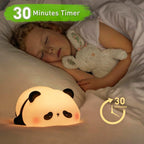 Cute Sleeping Panda Silicone Night Lamp for Baby Room