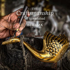 Good Luck Golden Swan Pair Home Decor Showpiece