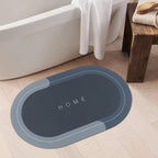 Anti-Skid Rubber Bathmat 4mm Water Absorbent Blue